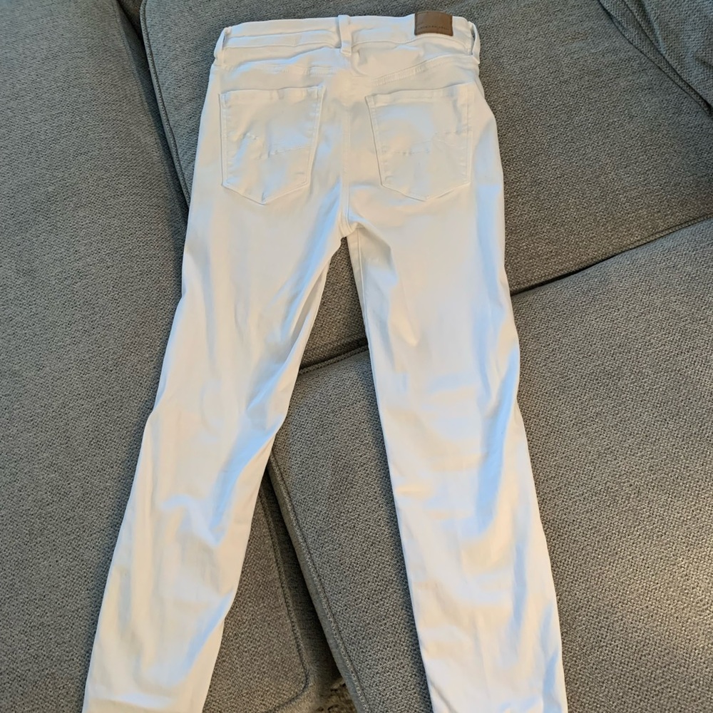 American Eagle High Rise Jegging WHITE